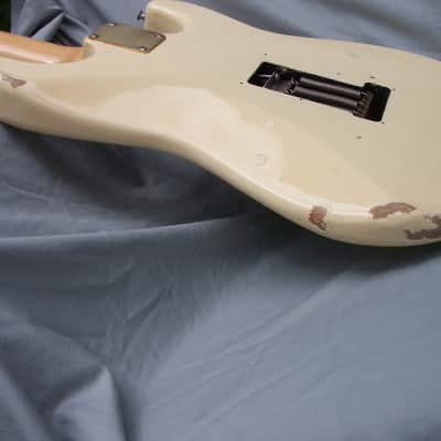 Original 80s left handed Strat strung right handed .... Stewart McDonald neck Clarence " Gatemouth " Brown signed image 7