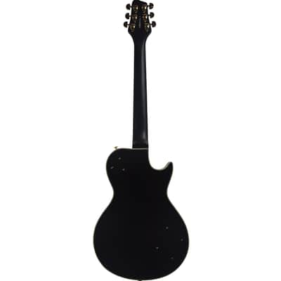 Sawtooth Heritage 70 Series Left Handed Maple Top Electric Guitar, Satin Black image 3