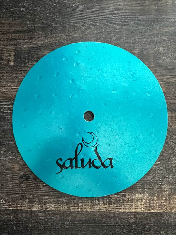 Saluda BRIGHT 8" SALUDA TURQUOISE SPARKLE BELL CYMBAL 2026 - Turquoise Sparkle image 1