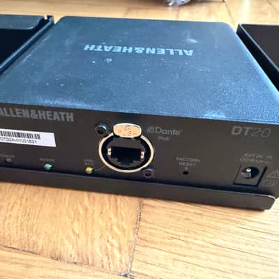 Allen&Heath DT20 - Dante 2 input XLR interface with Phantom with rack holders image 2