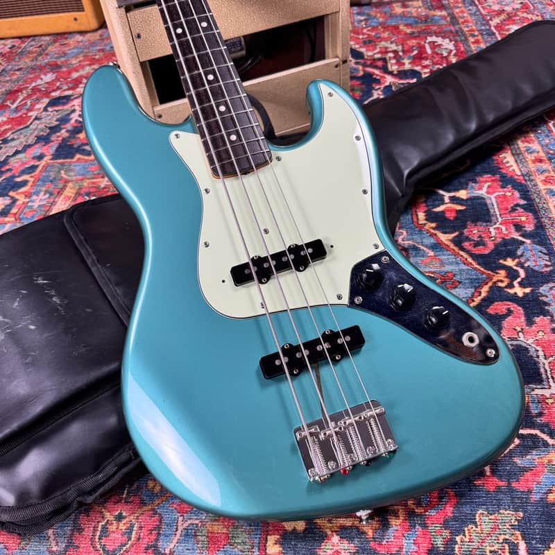 Fender JB-62 75US Vintage Reissue Jazz Bass Ocean Turquoise Metallic - 2004 image 1