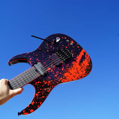 Schecter DIAMOND SERIES Sullivan King Banshee-6 FR-S Obsidian Blood 6-String Electric Guitar image 1