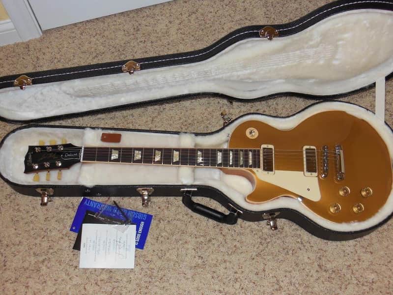 Left Handed Gibson Les Paul Deluxe 2012 Goldtop Limited Edition image 1