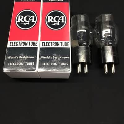 GREAT PAIR RCA Type # 80 RECTIFIER Audio Radio Vintage VACUUM TUBES J.8722 image 1