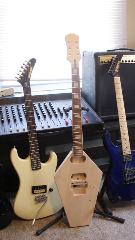 Coffin Shaped Electric Guitar For Project, Graveyard D Style, make it your own!! image 1