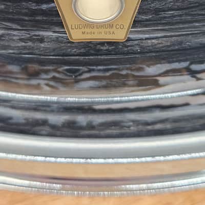 Ludwig LS908 Legacy Mahogany Jazz Festival Reissue 5.5x14" 8-Lug Snare Drum 2019 - Present - Vintage Blue Oyster image 2