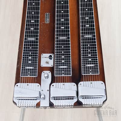 1955 Fender Custom Triple 8 T-8 Vintage Console Lap Steel w/ Tweed Case, Legs image 2