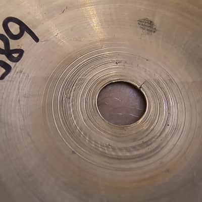 Vintage 1940s A Avedis Zildjian 14" Transition Stamp Cymbal 685g CRACK image 5