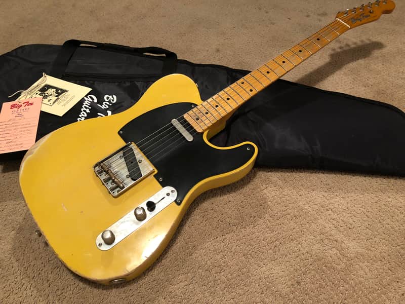 Big Tex BTG '53 1953 Blackguard telecaster custom guitar Relic Butterscotch image 1