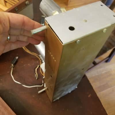 RCA Mono 6AQ5 tube amp project, cab, 5x7" AlNiCo speaker 1953 Brown and Tan image 12