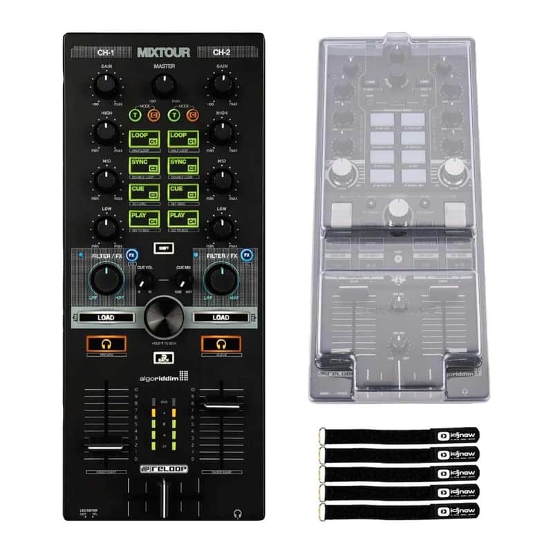 Reloop MIXTOUR PRO 4-Deck All-In-One DJ Controller w Decksaver Package image 1