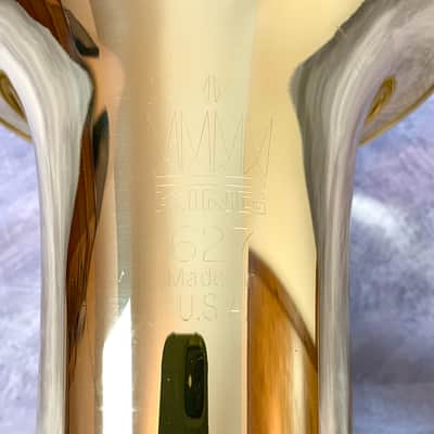 Near Mint King 627 Baritone Horn 3 Valve With Case & Mouthpiece (See Demo) image 10