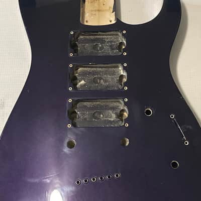1990's Japan Jackson Professional Stealth HX Flat Top Purple Guitar Body Hard Tail image 6