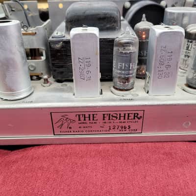 Fisher Series 40 FM Tuner model FM-40 1950s - Black/Brass image 14