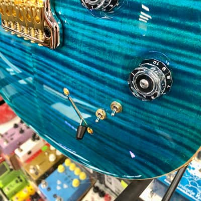2025 PRS Modern Eagle V 10 Top Electric, Carrol Blue with Hardshell Case image 10