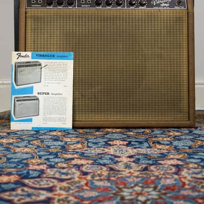 1963 Fender Brownface Vibrolux Amp UK Export Version - From Selmer, One Owner image 1