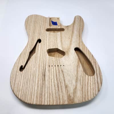 Brio 2 piece Roasted Swamp Ash Body "Thinline" T-Style - Unfinished image 3