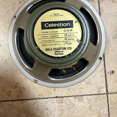 1971 Celestion G12M Greenback 16 Ohms 75hz image 1