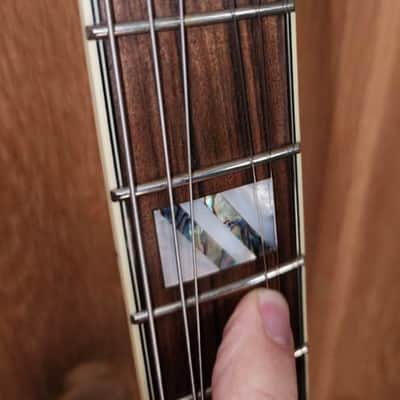 D’ Angelico Deluxe Atlantic Single Cutaway HH with Stoptail 2010’s - Antique White image 6