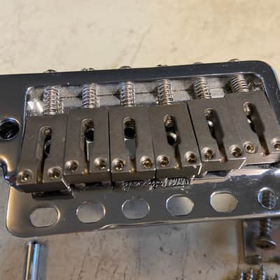 Wilkinson 5+1 57mm 2 7/32" Fender Strat Stratocaster Bridge Trem Steel Block image 2