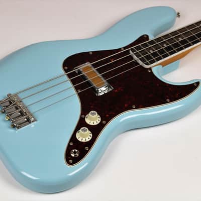 Fender Gold Foil Jazz Bass 4-string Bass - Sonic Blue 2023 w/Gig Bag (0140711372) image 4