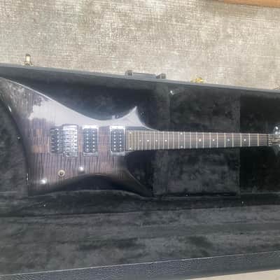 2010s Lado Earth 2002  - Trans Black Flame Maple Top with OHSC image 22