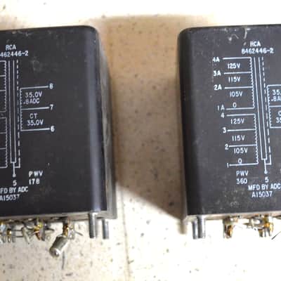 RCA RCA 8462446-2 Transformers (2) 60s? Made by ADC image 1
