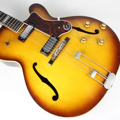 RARE 1966 Vintage Epiphone Broadway E252 Archtop Guitar Sitka Spruce/Maple/Brasilian Rosewood Mini-Humbuckers USA 1960s image 14