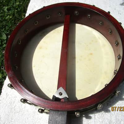Vega Tenor Banjo, 1920's, Groton, Ct., 11" Head, Tone Ring, 18 Frets, Interesting image 10