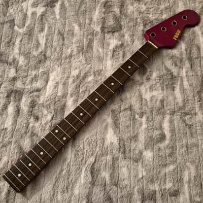Vintage Fresher Refined Series FRS MIJ Bass Neck - 80s - Candy Apple Red - 20 Frets - Rosewood & Maple - Precision / Jazz Bass Neck - Japan image 2