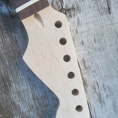 21 fret classic Guitar Neck Replacement, Stainless Steel Frets, bone nut image 4