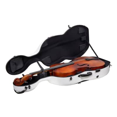 Crossrock 4/4 Cello Case, Carbon Fiber Composite with Wheels , Lightweight Flight Case image 9