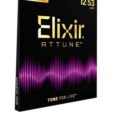 Elixir 21052 Attune Phosphor Bronze Acoustic Guitar String Light 012-053 image 6