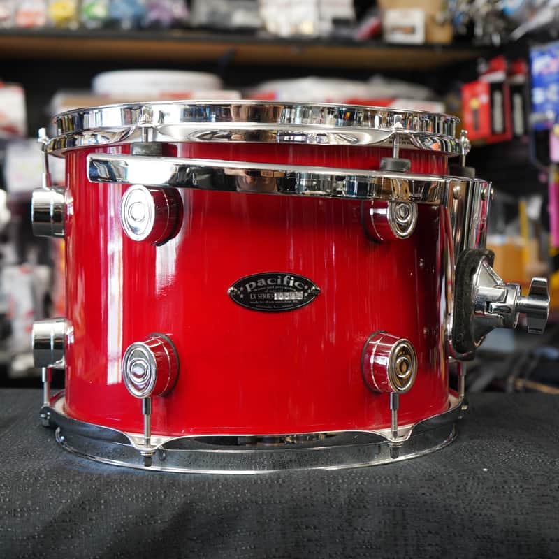 PDP LX-Series 12" Maple Tom w/ Rims Mount Bracket - Cherry Lacquer | 9x12" image 1