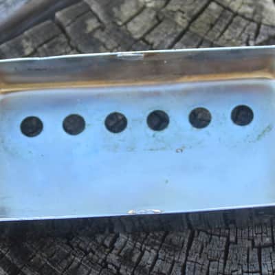 Vintage 1967 Gibson Patent Number Sticker Pickup Cover Chrome 1968 1960's 1970's image 5