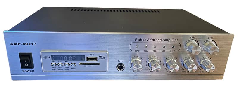 NetcomLab PA AMPLIFIER WITH USB/SD MP3  2022 Black image 1