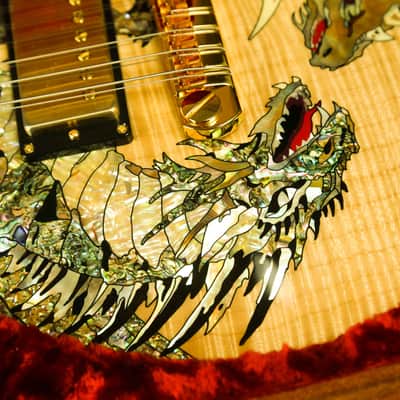 2005 PRS Dragon Double Neck Rare Natural Electric Guitar Paul Reed Smith image 21