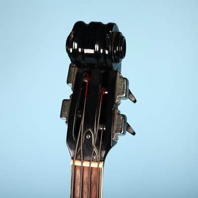 Univox Model 1920 Lectra Short-Scale Bass w/ case 1968 - Sunburst Violin Bass image 3