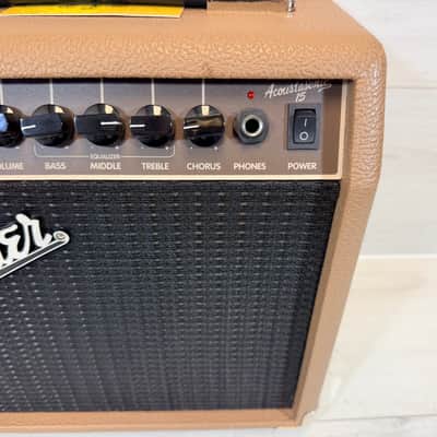 Fender Acoustasonic 15 15W 1x6 Acoustic Guitar/Vocal Combo Amp Recent Production image 2
