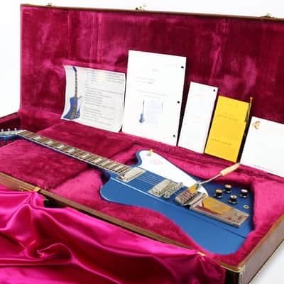 1999 Gibson Custom Shop Historic 65 Reissue Reverse Firebird V Pelham Blue image 2