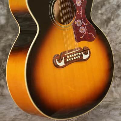 2022 Epiphone J-200 Studio 12-String - Vintage Burst image 5