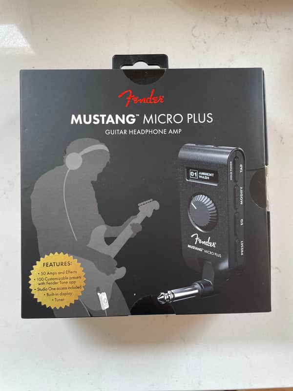 Fender Mustang Micro Plus Guitar Headphone Amp image 1