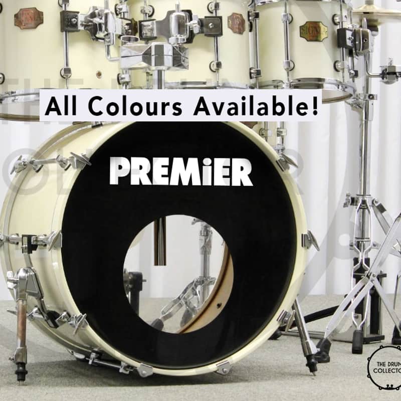Premier Drums 80s Logo Decal | Band Sticker *Multiple sizes and colors* DC020 image 1