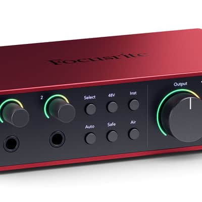 Focusrite Scarlett 2i2 Studio 4th Gen Recording Interface+Headphones+Mic+Cable image 6