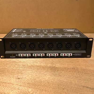 New DMX Distributor - 8-Way DMX Output Signal Splitter Distribution Rack Lighting Hub image 5