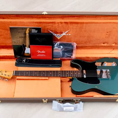 Fender Custom Shop 1963 Telecaster Custom Relic Sherwood Green w/ Twisted Tele, Seymour Duncan Little '59 image 17