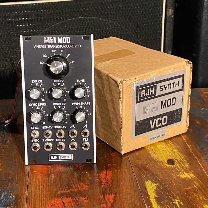 AJH Synth MiniMod Vintage Transistor Core VCO Eurorack Module - Black 2020 Black image 1