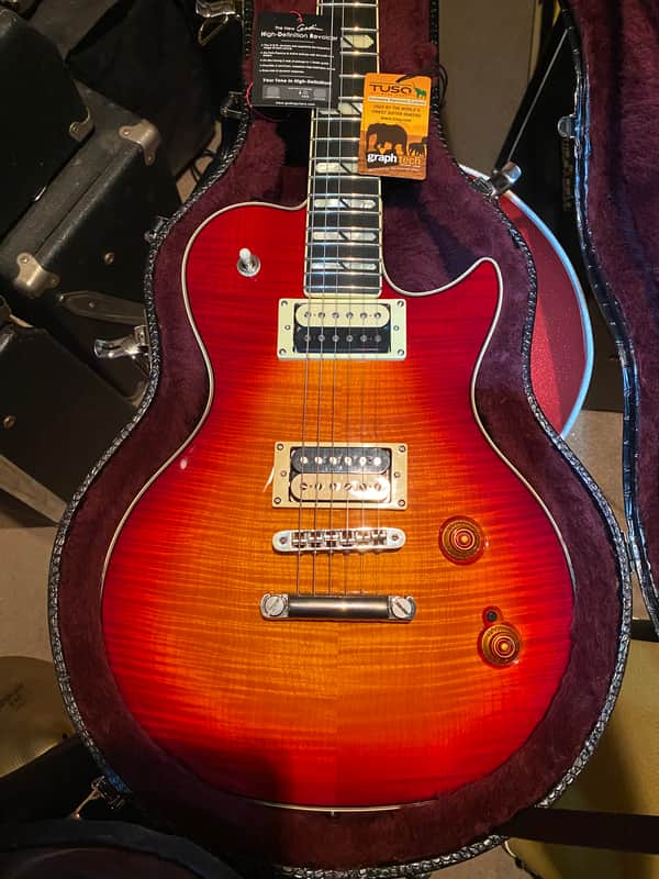 Godin Summit Classic Supreme LTD 2020 Cherry Burst Killer Flame, Pro Set, El Rayo Pickups, A Rocker! image 1