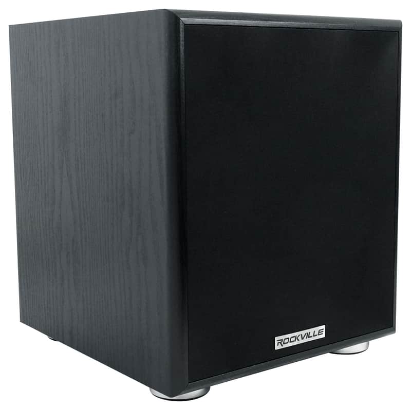 Rockville ROCK SHAKER 6.5" Inch Black 200w Powered Home Theater Subwoofer Sub image 1