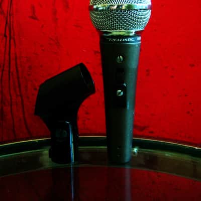 Vintage RARE Realistic Highball / Radio Shack / Shure SM58 Handheld Cardioid Dynamic Microphone Hi Z w accessories image 11